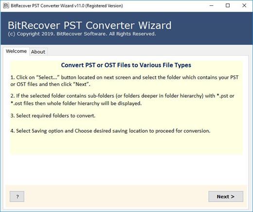 BitRecover PST Converter Wizard 13.7 2fabc211c608c2f81ea632c0e0f835c5