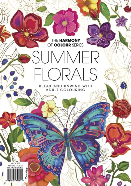 Colouring Book: Summer Florals - Book 135 2026