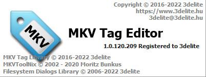 3delite MKV Tag Editor 1.0.190.282 A59a86865b5800c66731d2d5b9b62183