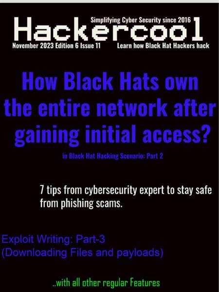 Hackercool Magazine - November 2023
