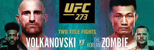 UFC 273 PPV Volkanovski Vs The Korean Zombie